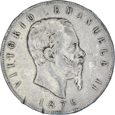 Coin, Italy, Vittorio Emanuele II, 5 Lire, 1876, Rome, Faux d'Epoque, VF(30-35)