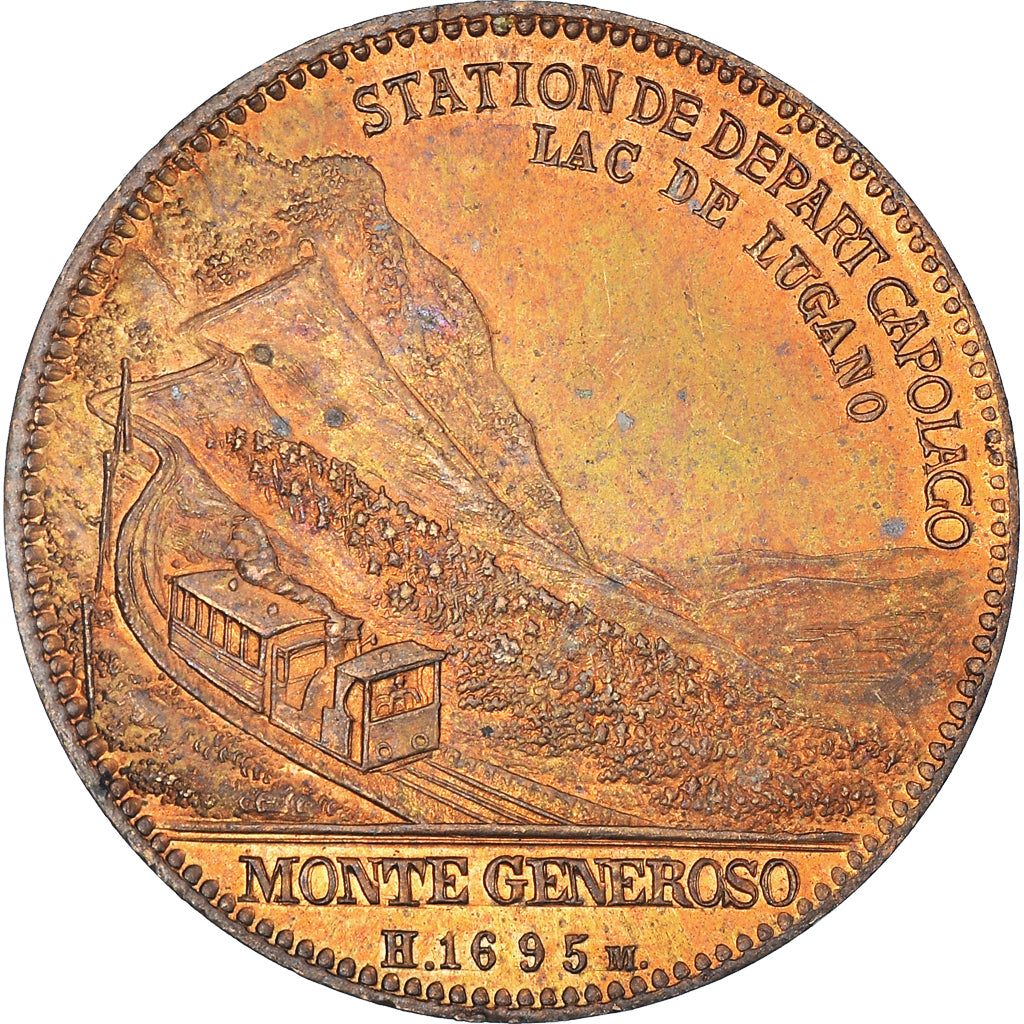 Switzerland, Token, Monte Generoso - Ferrovia del Generoso, MS(63), Copper
