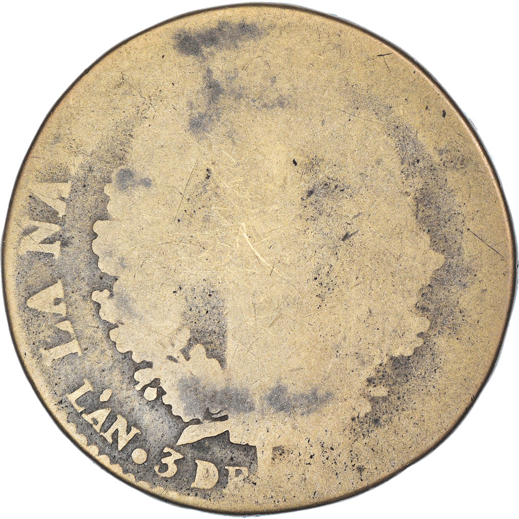 Coin, France, Louis XVI, 2 sols françois, 2 Sols, 1791 / AN 3, Paris, F(12-15)