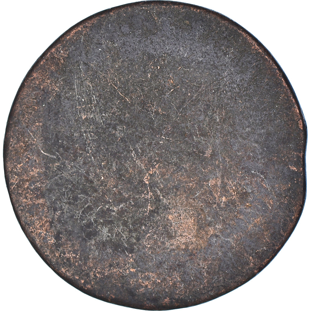 Moeda, França, Louis XVI, 1/2 Sol ou 1/2 sou, 1/2 Sol, Bordeaux, G(4-6), Cobre