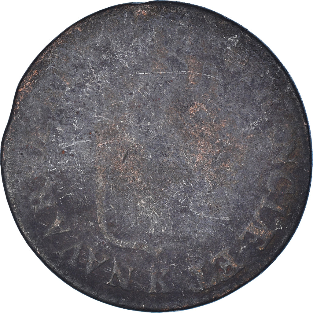 Moneta, Francja, Louis XVI, Sol, Bordeaux, VF(20-25), Miedź, Gadoury:350