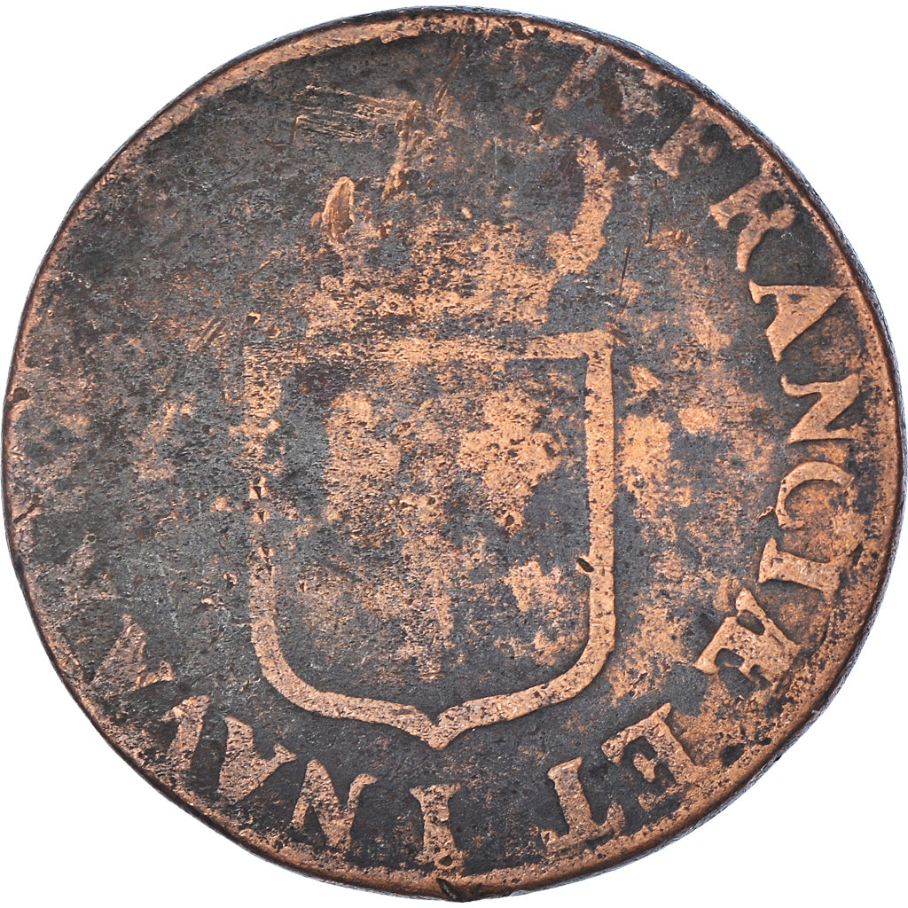 Moeda, França, Louis XVI, Sol ou sou, Sol, 1787, Limoges, VF(20-25), Cobre