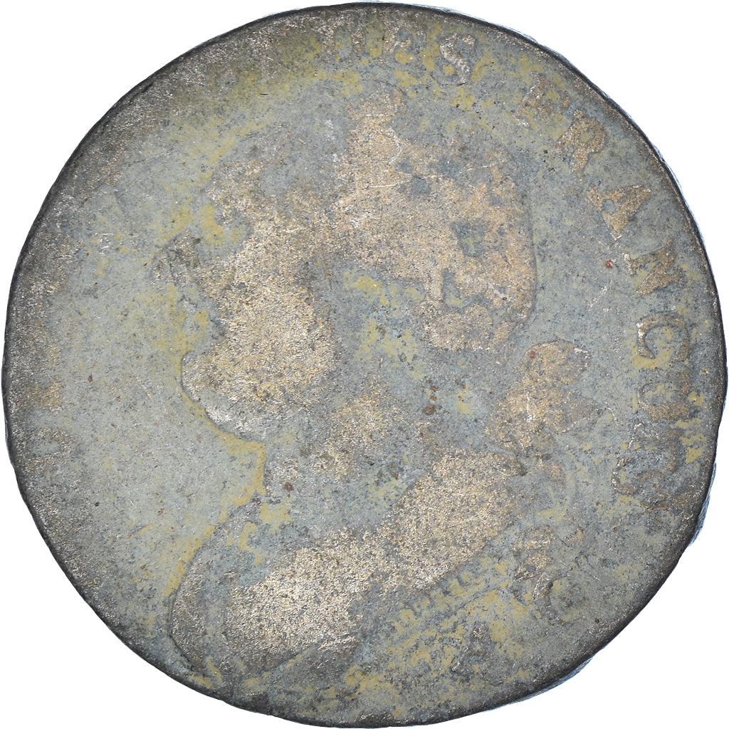 Moeda, França, Louis XVI, 12 Deniers, Paris, F(12-15), Métal de cloche