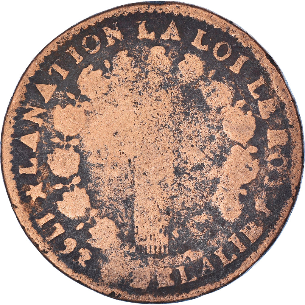 Münze, Frankreich, Louis XVI, 12 deniers françois, 12 Deniers, 1792