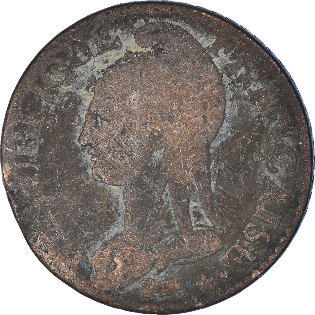 Moeda, França, Dupré, 5 Centimes, AN 8/5, Strasbourg, VF(20-25), Bronze