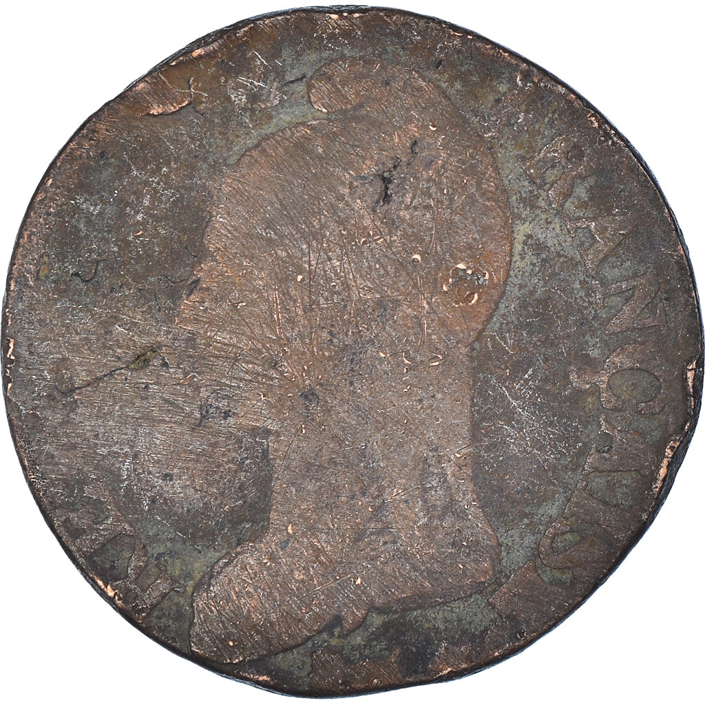 Moeda, França, Dupré, 5 Centimes, AN 5, Limoges, F(12-15), Bronze, KM:640.7