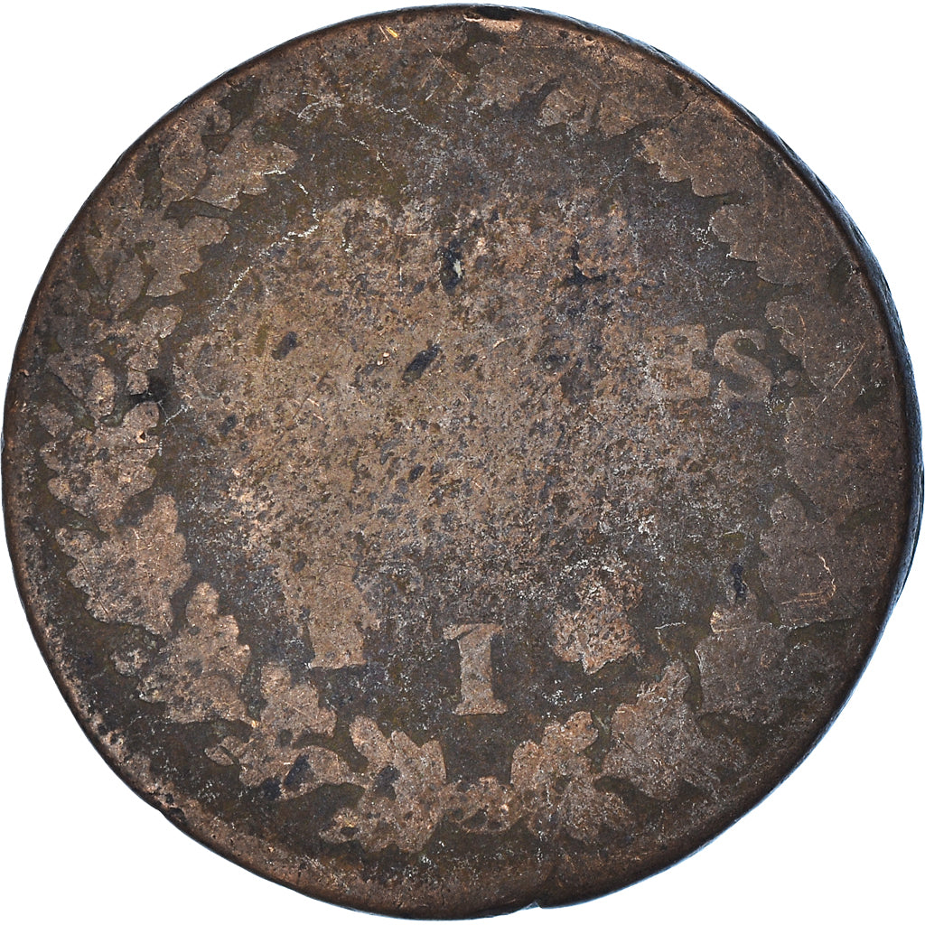 Moneta, Francia, Dupré, 5 Centimes, Limoges, B+, Rame