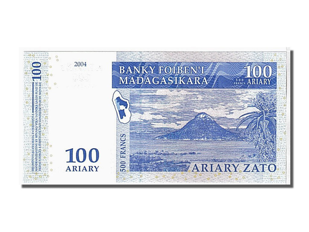 Geldschein, Madagascar, 100 Ariary, 2004, UNZ
