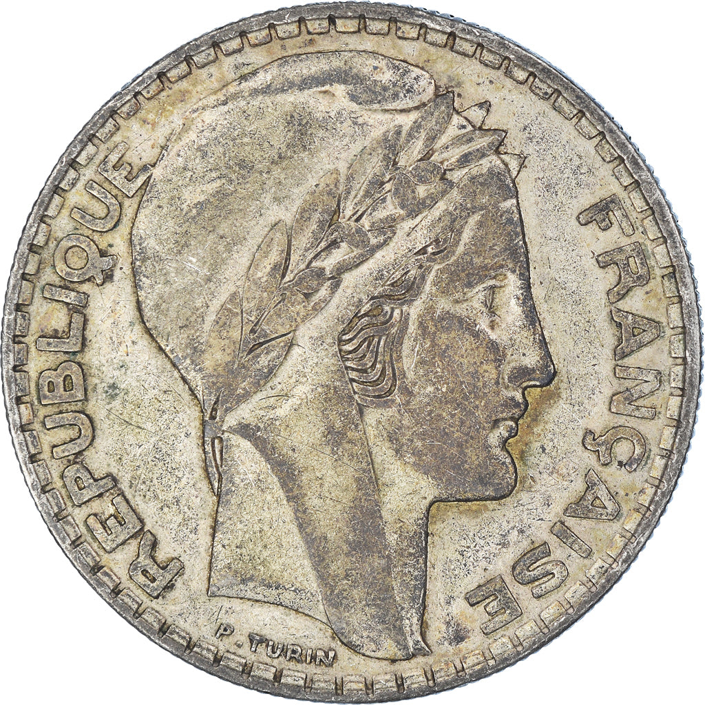 Moneta, Francia, Turin, 20 Francs, 1938, Paris, BB, Argento, KM:879, Gadoury:852