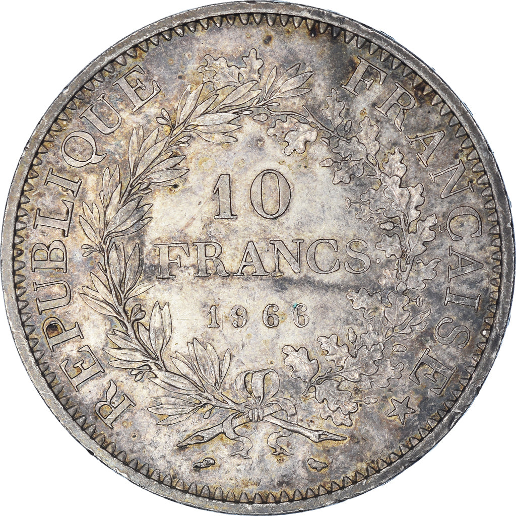 Coin, France, Hercule, 10 Francs, 1966, Paris, AU(55-58), Silver, KM:932
