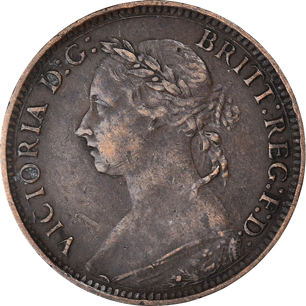 Moneta, Gran Bretagna, Victoria, Farthing, 1887, British Royal Mint, BB, Bronzo
