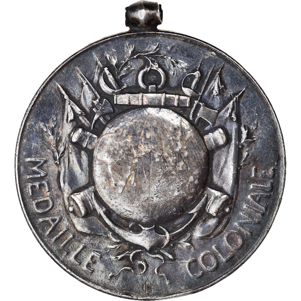 France, Médaille, Médaille Coloniale, Lemaire, TTB, Argent