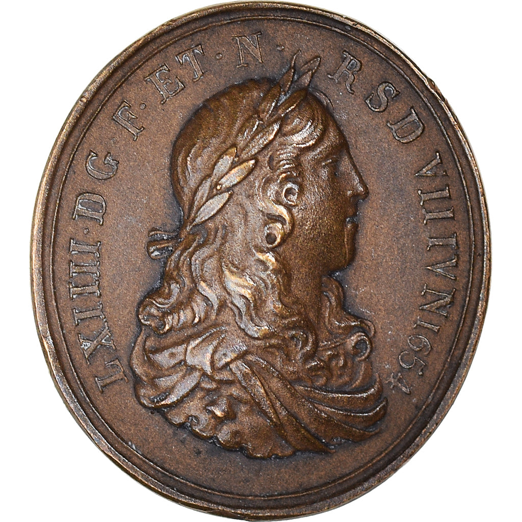 France, Medal, SACRE DE LOUIS XIV, AU(55-58), Bronze
