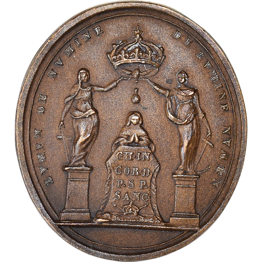 France, Medal, SACRE DE LOUIS XIV, AU(55-58), Bronze