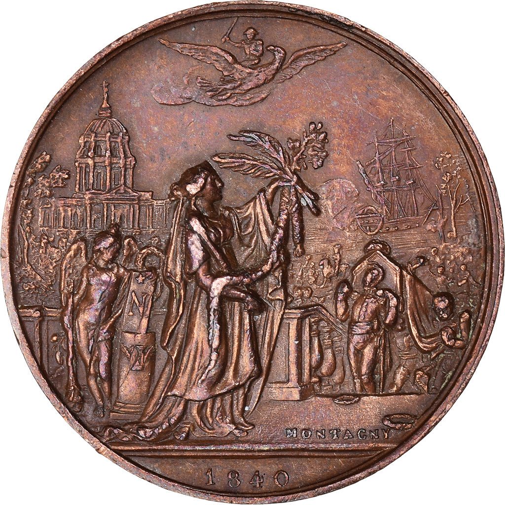 Frankrijk, Medaille, Napoléon Ier, Retour des cendres, 1840, Montagny, PR