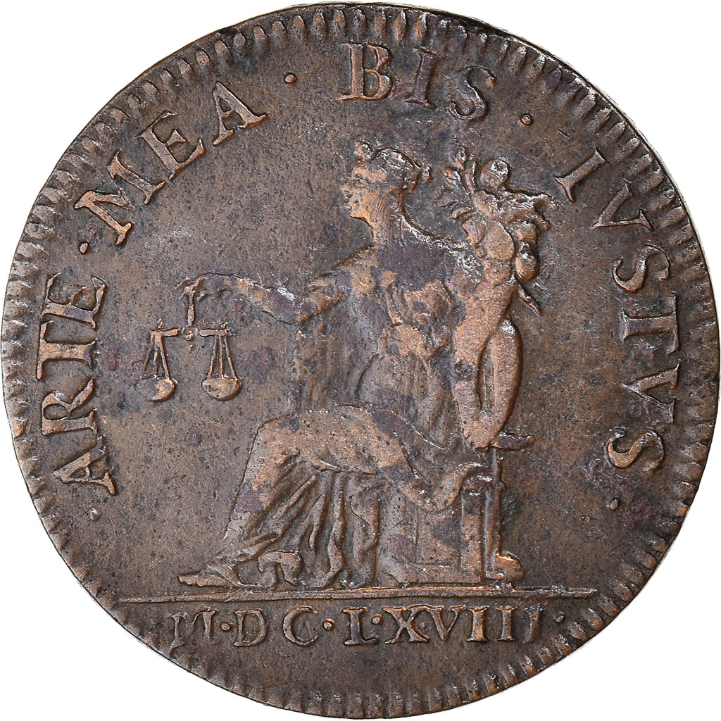 France, Jeton, Réforme de la justice, 1658, TTB, Cuivre, Feuardent:12495