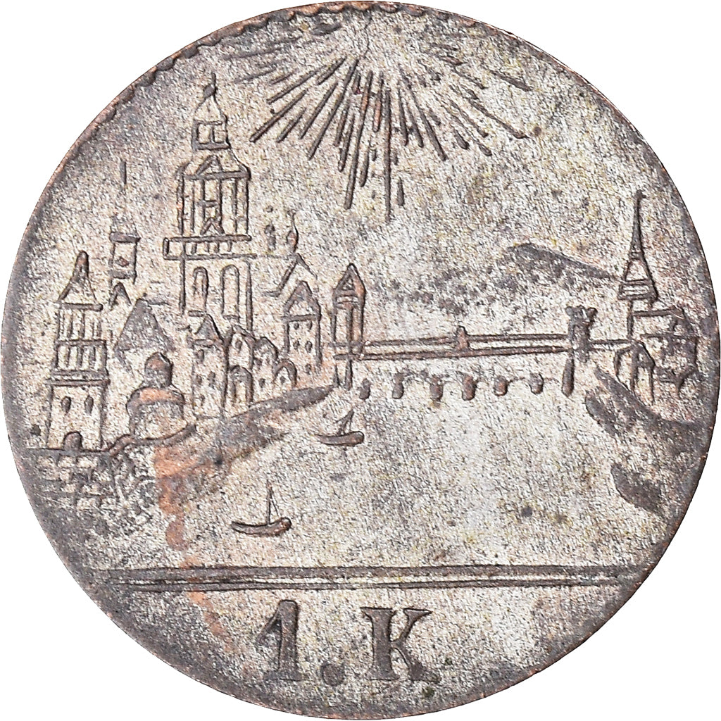 Coin, German States, FRANKFURT AM MAIN, Kreuzer, 1839-1840, Frankfurt