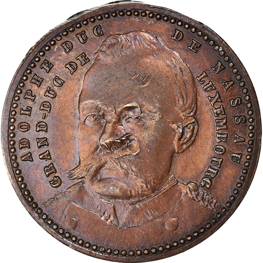 Luxembourg, Jeton, Adolphe duc de Nassau, grand-duc de Luxembourg, TTB, Cuivre