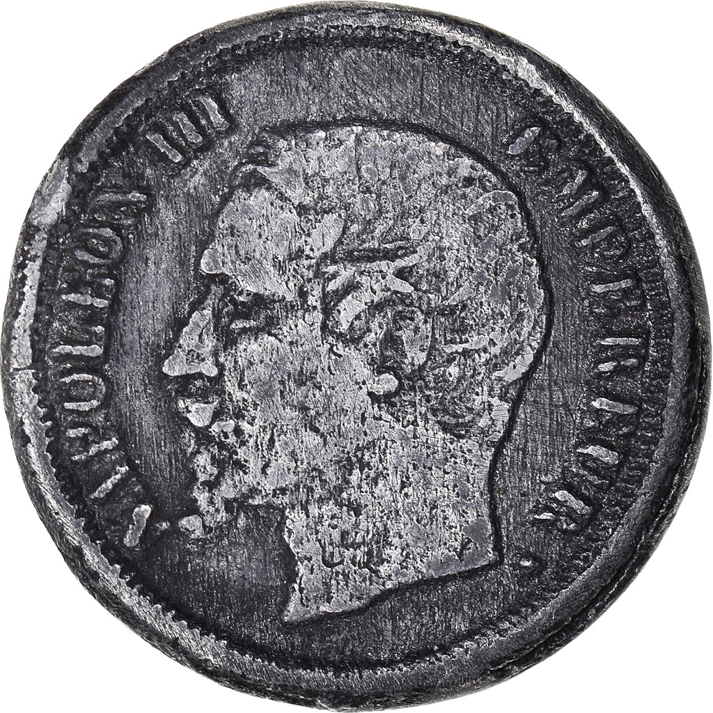 France, Token, Napoléon III, scène érotique sur un module de 1 franc