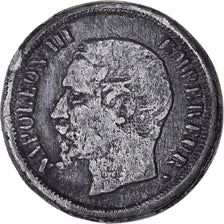 France, Token, Napoléon III, scène érotique sur un module de 1 franc