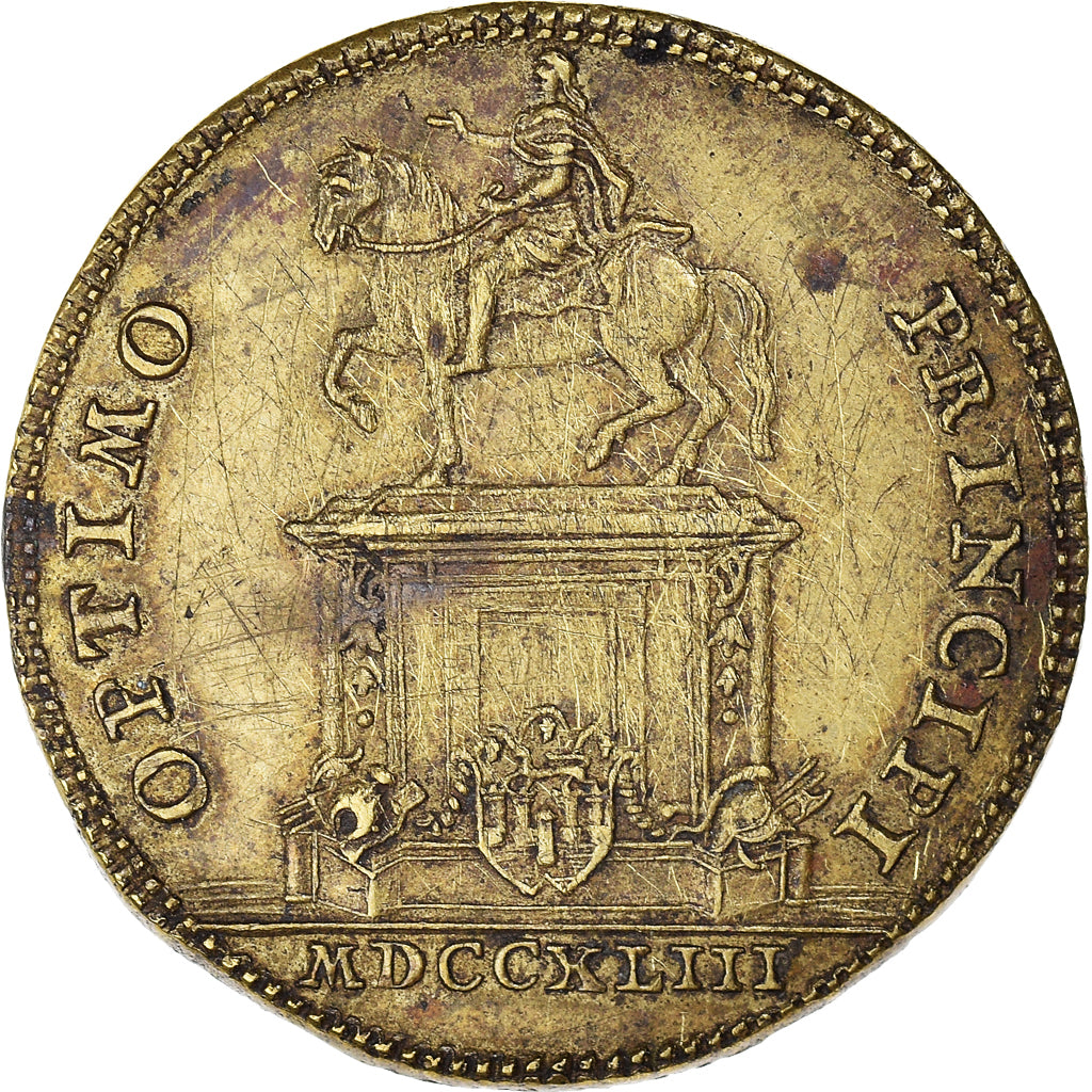 France, Token, Louis XV, Optimo Principi, 1753, EF(40-45), Brass