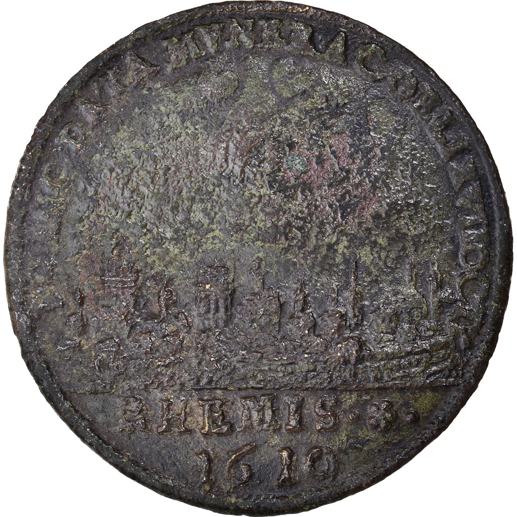 Frankrijk, Token, Louis XIII, Sacre à Reims, 1610, ZG+, Koper
