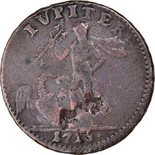 Moneta, Svezia, Carl XII, Daler, 1718, Sala and Stockholm, MB+, Rame, KM:357