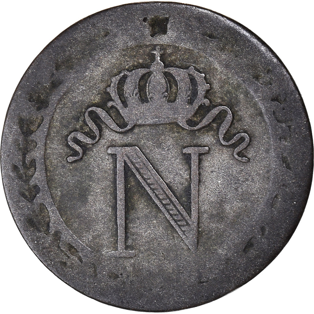 Moneta, Francia, Napoléon I, 10 Centimes, 1808, Lille, MB, Biglione, KM:676.9