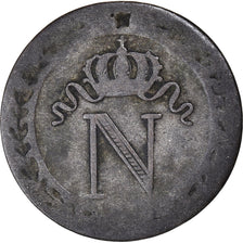 Moneda, Francia, Napoléon I, 10 Centimes, 1808, Lille, BC+, Vellón, KM:676.9