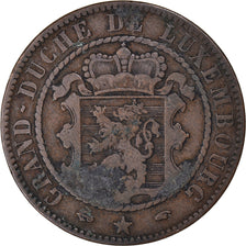 Coin, Luxembourg, William III, 10 Centimes, 1860, Paris, VF(30-35), Bronze