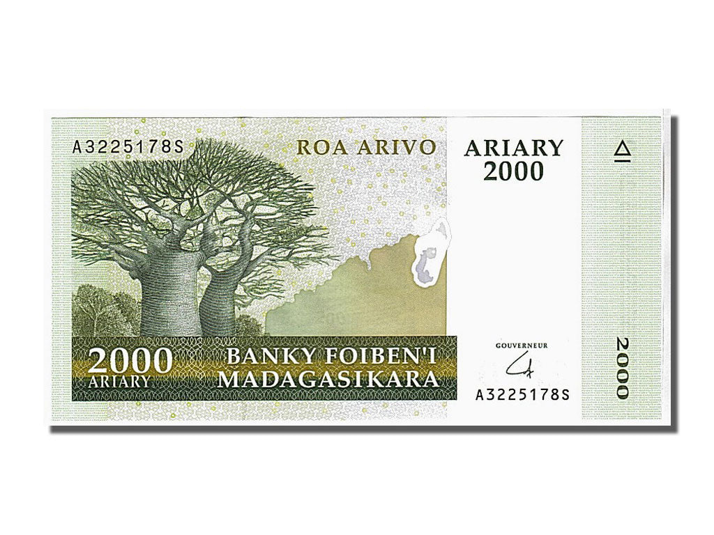 Geldschein, Madagascar, 2000 Ariary, 2006, UNZ