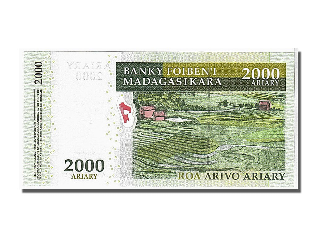 Geldschein, Madagascar, 2000 Ariary, 2006, UNZ