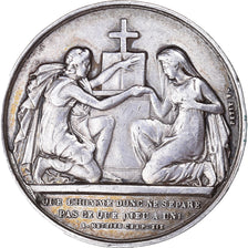 France, Medal, Médaille de mariage, 1859, EF(40-45), Silver