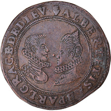 Spanish Netherlands, Token, Albert & Isabelle, auspice christo, 1601, Anvers