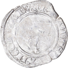 Moneta, Francja, Charles VI, Blanc Guénar, Tournai, VF(20-25), Bilon