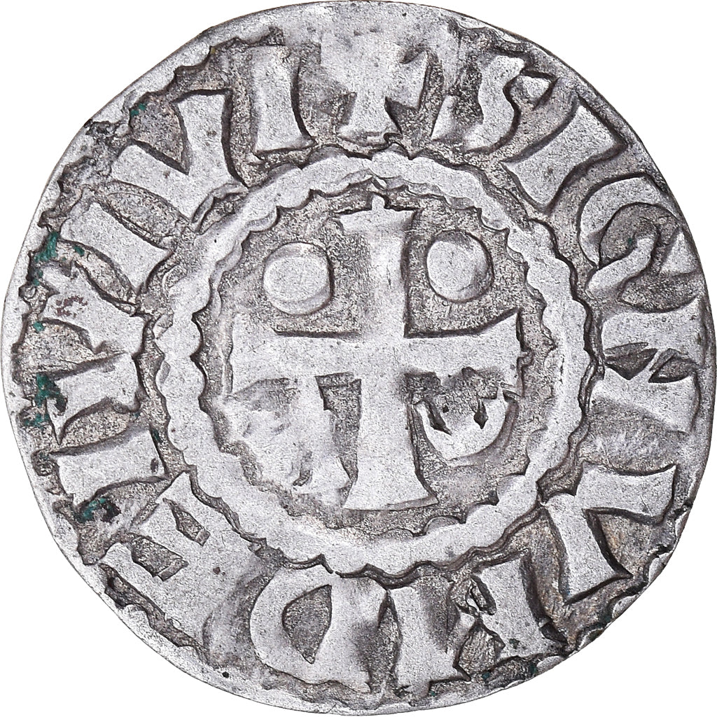 Coin, France, Herbert I, Denier, 11-12th century, Le Mans, Maine, Immobilized