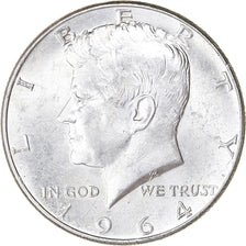 Coin, United States, Kennedy Half Dollar, Half Dollar, 1964, U.S. Mint