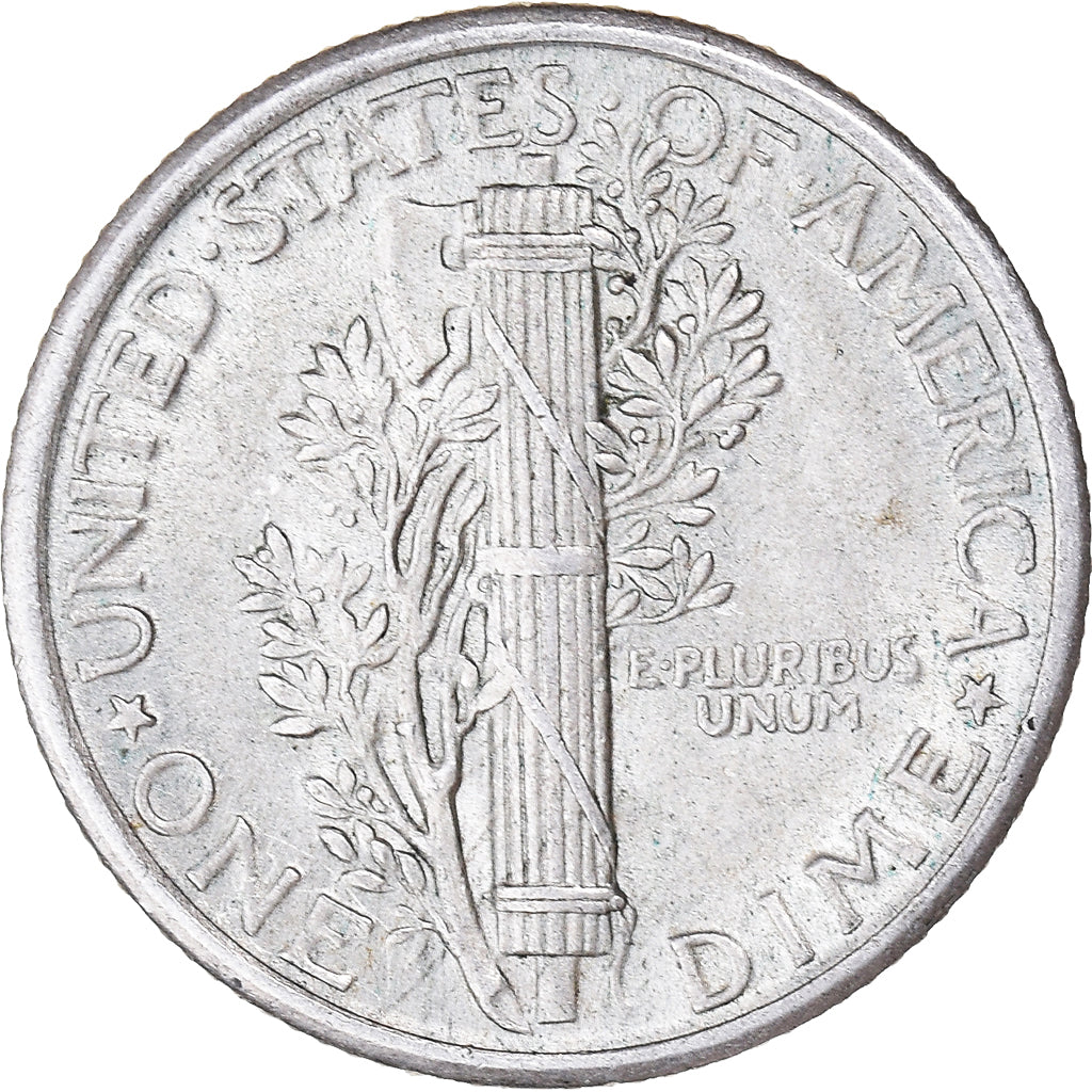 Coin, United States, Mercury Dime, Dime, 1917, U.S. Mint, Philadelphia