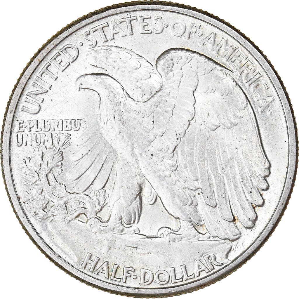 Coin, United States, Walking Liberty Half Dollar, Half Dollar, 1942, U.S. Mint