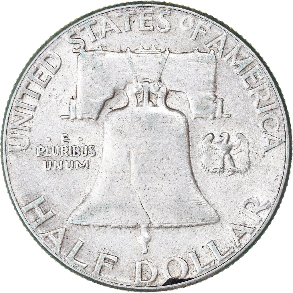 Coin, United States, Franklin Half Dollar, Half Dollar, 1951, U.S. Mint