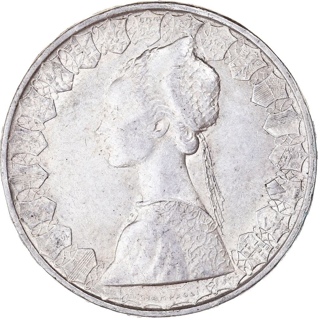 Coin, Italy, 500 Lire, 1958, Rome, EF(40-45), Silver, KM:98