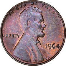 Monnaie, États-Unis, Lincoln Cent, Cent, 1964, U.S. Mint, Philadelphie, SUP