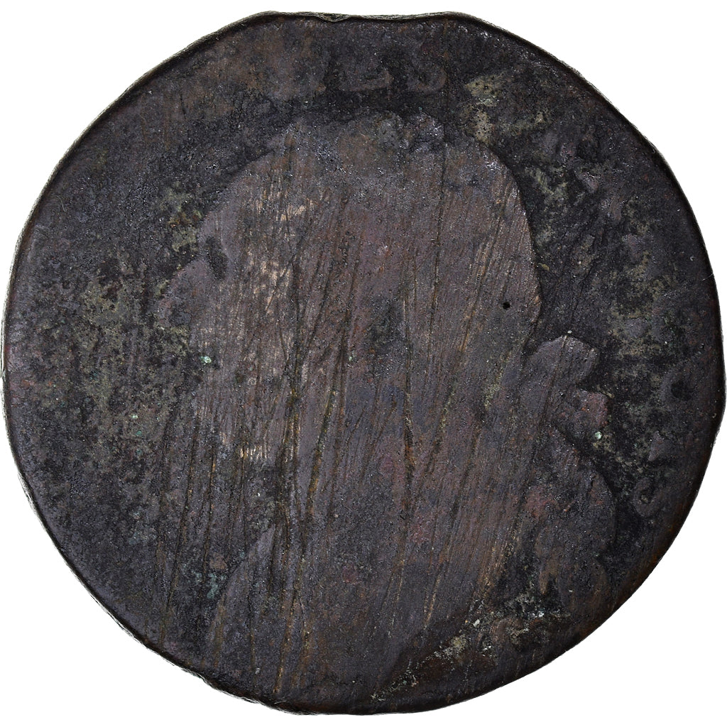 Coin, France, Louis XVI, 12 Deniers, Nantes, G(4-6), Copper