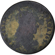 Moneta, Francja, Louis XIV, Liard, 165[?], Meung-sur-Loire, F(12-15), Miedź