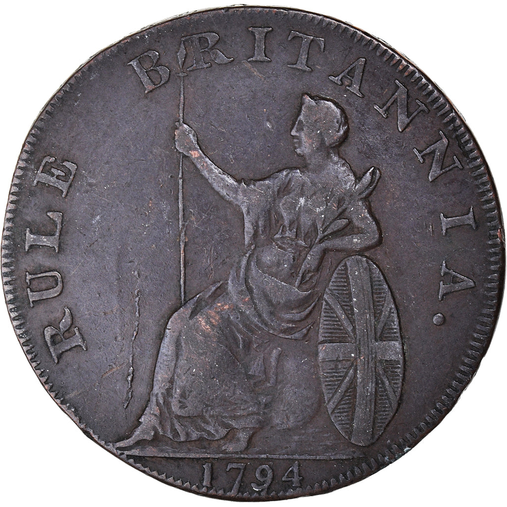 United Kingdom, Halfpenny Token, earl Howe, 1794, Emsworth, EF(40-45), Copper