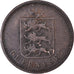 Moneda, Guernsey, 4 Doubles, 1830, Heaton, BC+, Cobre, KM:2