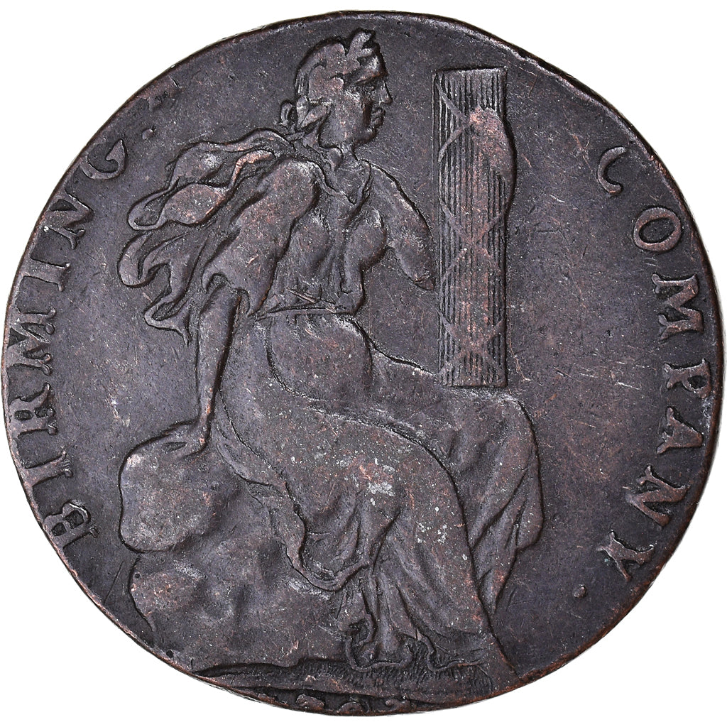 Great Britain, Halfpenny Token, Birming. company, VF(30-35), Copper