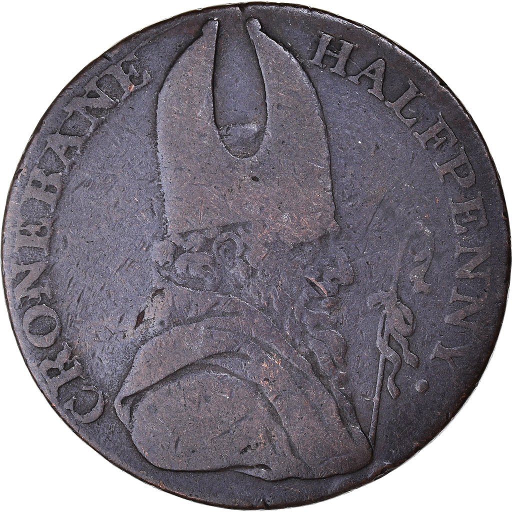United Kingdom, Halfpenny Token, Liverpool, cronebane, VF(30-35), Copper