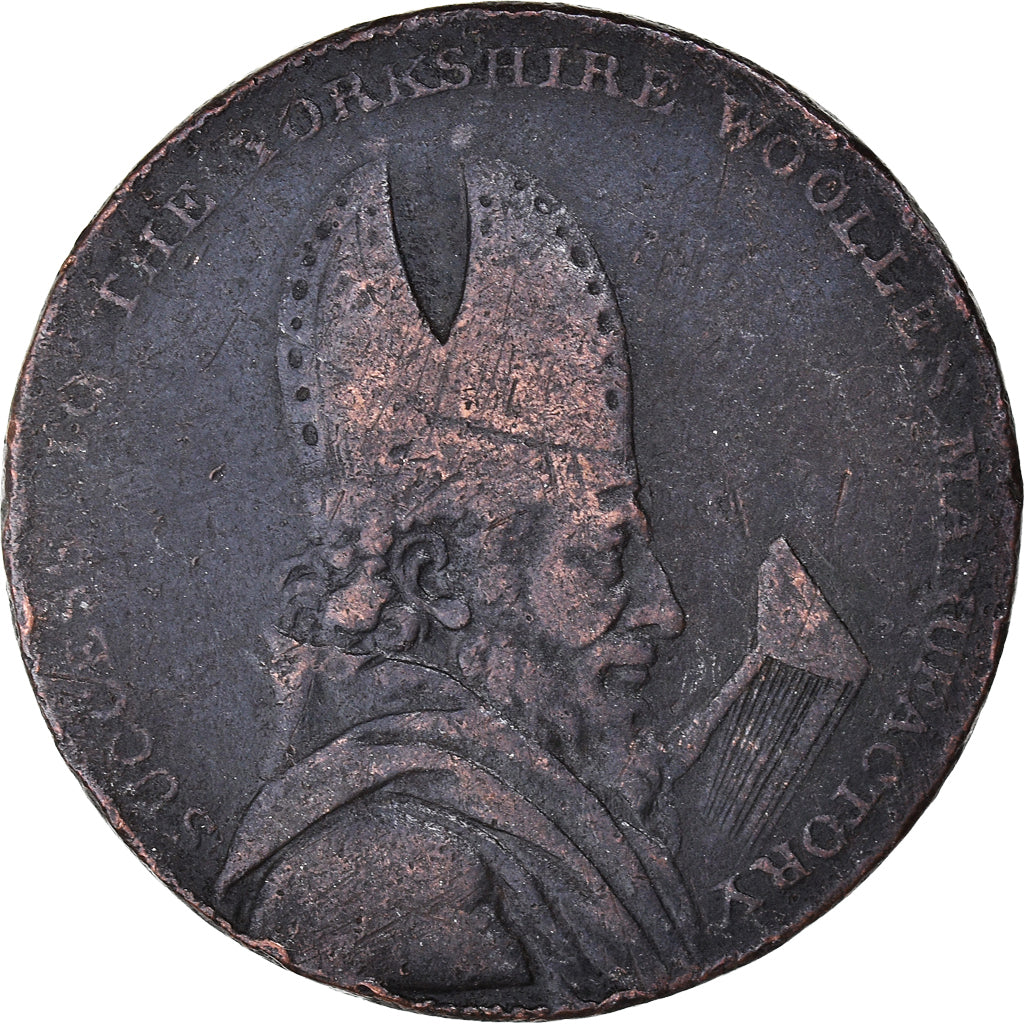 Gran Bretagna, Halfpenny Token, Yorkshire - Leeds, Brownbill, 1793, MB+, Rame