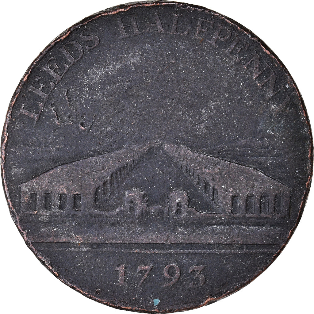 Gran Bretagna, Halfpenny Token, Yorkshire - Leeds, Brownbill, 1793, MB+, Rame